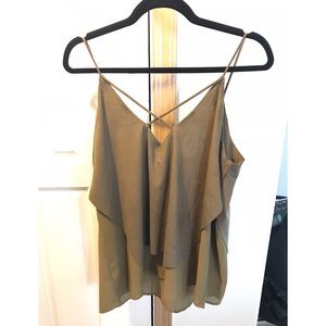 Olive green blouse